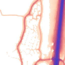 Daytime road noise heatmap for EX15 1NR