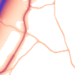 Daytime road noise heatmap for EX15 1SA