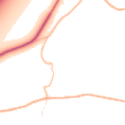 Daytime road noise heatmap for EX15 1SB