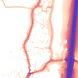 Daytime road noise heatmap for EX15 1SZ