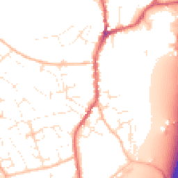 Daytime road noise heatmap for EX15 1TL