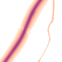 Night-time road noise heatmap for EX15 1YA