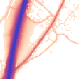 Daytime road noise heatmap for EX15 2FF