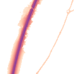 Night-time road noise heatmap for EX15 2RY