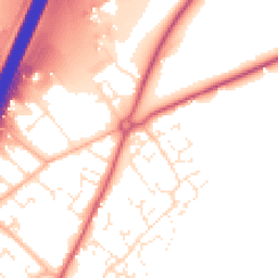Daytime road noise heatmap for EX15 2TW