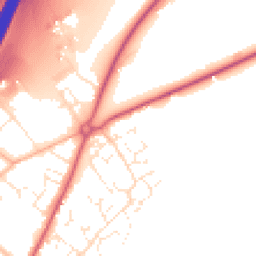 Daytime road noise heatmap for EX15 2TZ