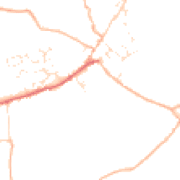 Daytime road noise heatmap for EX15 3DZ