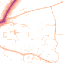 Daytime road noise heatmap for EX16 4AP
