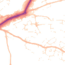 Daytime road noise heatmap for EX16 4AQ