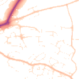 Daytime road noise heatmap for EX16 4AR