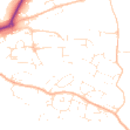 Daytime road noise heatmap for EX16 4AS