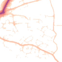 Daytime road noise heatmap for EX16 4AT