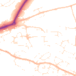 Daytime road noise heatmap for EX16 4AW