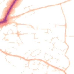 Daytime road noise heatmap for EX16 4AX