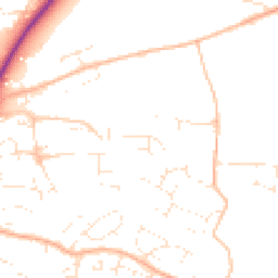 Daytime road noise heatmap for EX16 4BD