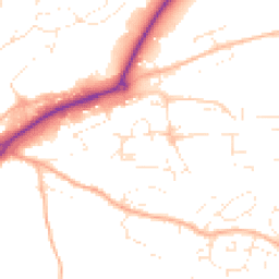 Daytime road noise heatmap for EX16 4BH