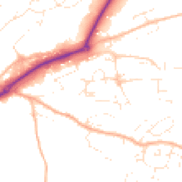 Daytime road noise heatmap for EX16 4BJ