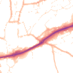 Daytime road noise heatmap for EX16 4BT