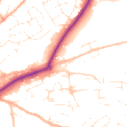 Daytime road noise heatmap for EX16 4DD
