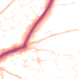Daytime road noise heatmap for EX16 4DH