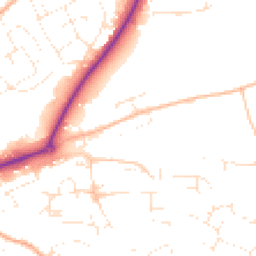 Daytime road noise heatmap for EX16 4DL