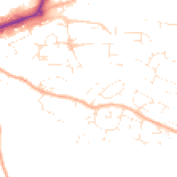Daytime road noise heatmap for EX16 4EU