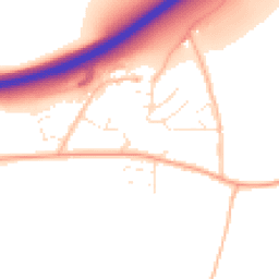 Daytime road noise heatmap for EX16 4FY