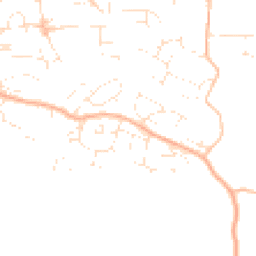 Daytime road noise heatmap for EX16 4JL