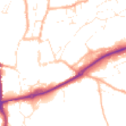 Daytime road noise heatmap for EX16 4LB