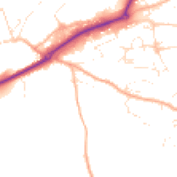 Daytime road noise heatmap for EX16 4PN
