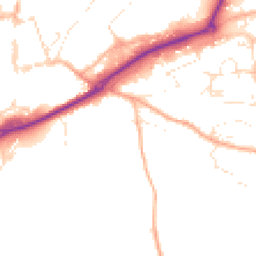 Daytime road noise heatmap for EX16 4PQ
