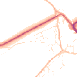 Daytime road noise heatmap for EX16 5AN