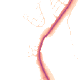 Daytime road noise heatmap for EX16 5BG