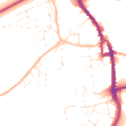 Daytime road noise heatmap for EX16 5BR