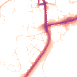 Daytime road noise heatmap for EX16 5HN