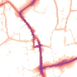 Daytime road noise heatmap for EX16 5LZ