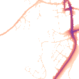 Daytime road noise heatmap for EX16 5NY