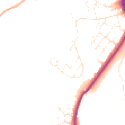 Daytime road noise heatmap for EX16 5PE