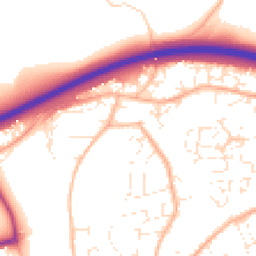 Daytime road noise heatmap for EX16 6BN