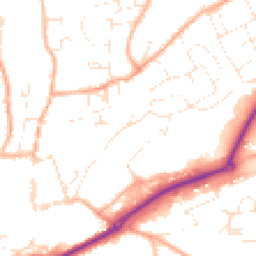 Daytime road noise heatmap for EX16 6BX