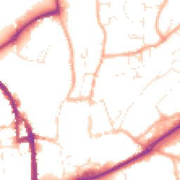 Daytime road noise heatmap for EX16 6GB