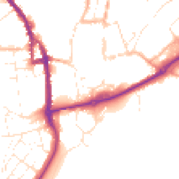Daytime road noise heatmap for EX16 6PJ