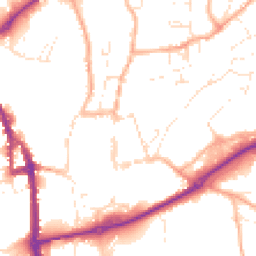Daytime road noise heatmap for EX16 6QH
