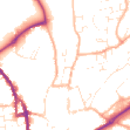 Daytime road noise heatmap for EX16 6RT