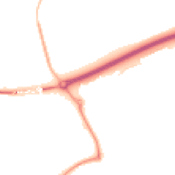 Night-time road noise heatmap for EX16 6RY