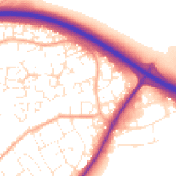 Daytime road noise heatmap for EX16 6TL