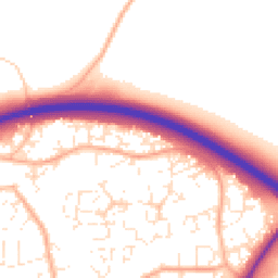 Daytime road noise heatmap for EX16 6TT