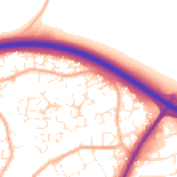 Daytime road noise heatmap for EX16 6TY