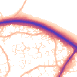 Daytime road noise heatmap for EX16 6TZ