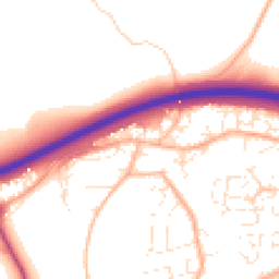 Daytime road noise heatmap for EX16 6UU